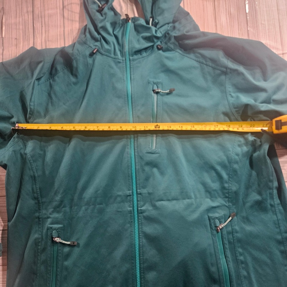 Cabelas XPG Mens XL Teal Green 4Most Dry Plus Hooded Performance Shell Jacket - Picture 3 of 6